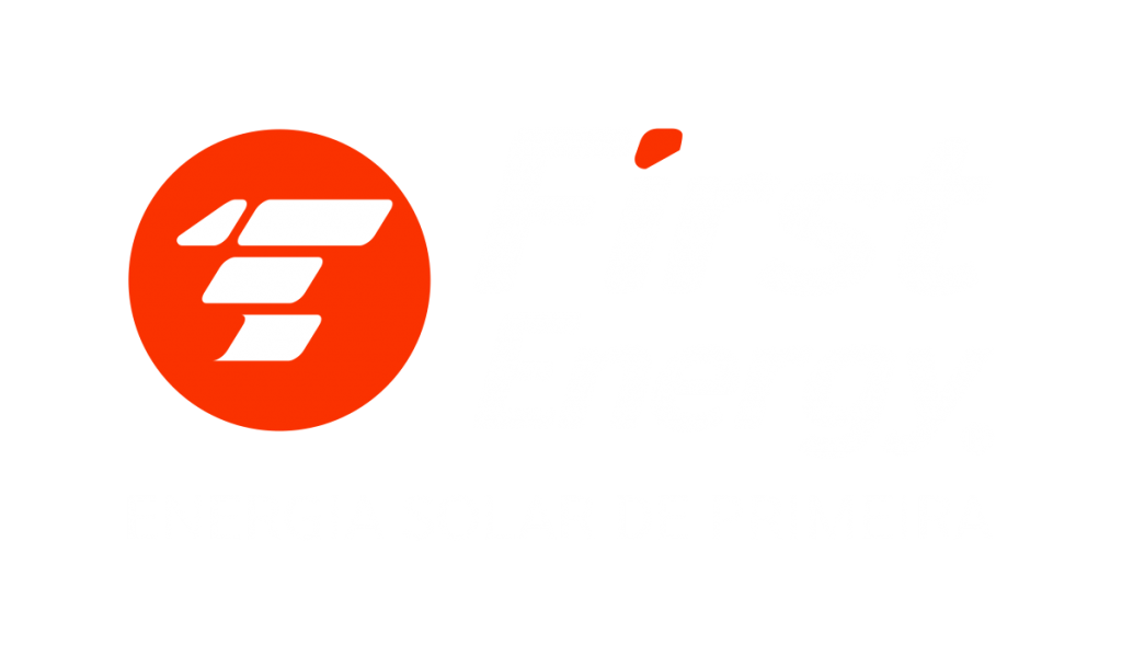 Logo First Energy com Texto Branco